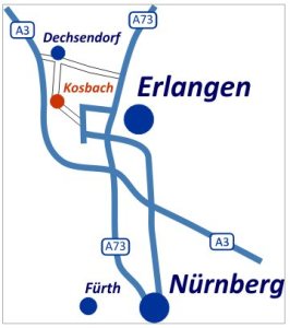 Plan Anfahrt nach Kosbach
